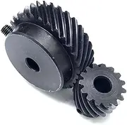 MCMATUTKEQ 1: 2 Helical Gear 1M 15T 30T 8mm DIY Gearbox Variable Speed Right Angle Corner Device Bevel Gear(15 Teeth-5mm,30T-16MM-5x2.3)