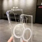 For Samsung Galaxy Z Fold 6 5 4 3 Shockproof Clear Acrylic Slicone Magsafe Case