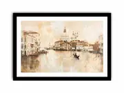 Vintage Venice Wall Art Framed Art