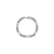 [Valentino Garavani] Valentino Garavani-Vintage Palladium Grey Brass L Chain Bracelet-Uomo M STAND