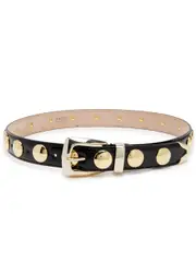 Khaite Benny Studded Patent Leather Belt - Black 85 (UK12/ M)