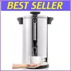 Heavy Duty Stainless Steel Percolator Urn - Ideal for Restaurants & Caterers