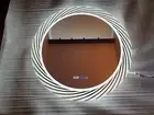Beautiful Circular LED Bathroom Mirror - Touch Sensor, Anti-Fog, Clock - 800mm