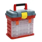 4 Layer Plastic Tool Box Multifunctional Storage Box Adjustable Compartment Box