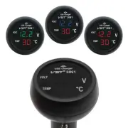 12V USB Charger Car Cigarette Lighter Socket Power Digital Voltmeter Thermometer