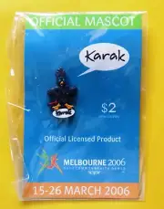 2006 Herald Sun MELBOURNE Commonwealth Games Mascot Pin: KARAK