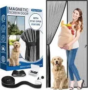 Magnetic Screen Door Magnet, Patio Screen with Magnetic Closure (38"×83")