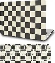 Shell Compatible with MacBook Pro 16 inch Case 2023 2021 Model M2 A2780 A2485 M1 Pro/Max with Retina Display and Touch ID, Plastic Hard Protective Cover Case and Keyboard Skin, Checkerboard