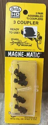 Kadee #3 Assembled #5 Metal Couplers 2 Pair : HO Scale NIP