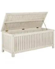 Safavieh Abri 47in Outdoor Cushion Storage Box NoSize White