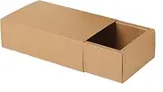 AIMALL 25Pcs Small Kraft Paper Drawer Box for Jewelry and Office Supplies, Durable Storage Organizer, Brown Boxes