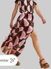 Cynthia Rowley Mosaic Maxi skirt Sz L