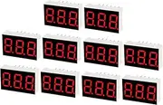 XYWHPGV Common Anode 11 Pin 3 Bit 7 Segment 0.89 x 0.55 x 0.28 Inch 0.35" Red LED Display Digital Tube 10pcs(90625 5a98c 4352a 88c8d 233df 601e5