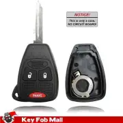 New Key Fob Remote Shell Case for a 2012 Jeep Patriot w/ 3 Buttons