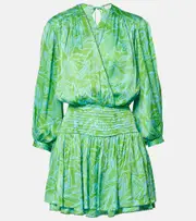 [Poupette St Barth] Poupette St Barth Colleen printed minidress AU 6 blue