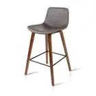 Bar Stools Kitchen Counter Barstools Leather Wooden Chairs x2 Artiss