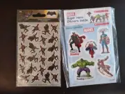 Lot Kids Stickers Spider-Man Hulk Iron Man Thor (25) Batman Superman (92)