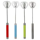 Egg Beater Stainless Steel Hand Push Mixer Whisk Blender Semi-Auto Kitchen Tools