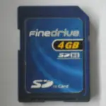 FINEDRIVE 4GB SDHC MEMORY CARD 存儲卡