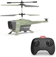Remote Control Helicopter 3.5CH Remote Control Gyroscope Stabilization Obstacle Avoidance Steering Toy Boys Girls Adults Green 3.5CH