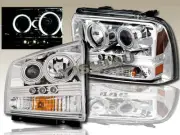2005-2007 FORD F250 F350 LED CCFL PROJECTOR HEADLIGHTS