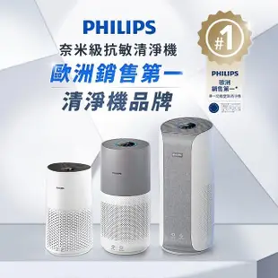 【Philips飛利浦】奈米級空氣清淨機★適用9坪(AC0819)+13公升一級能效清淨除濕機(DE5205/81)