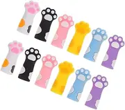 Generic 12pcs Cute Cat Paw Pencil Caps Decorative Pen Toppers for Pencil Extender Covers Reducing Tip Wear and Shavings Organize Your Workspace Fun and Functional
