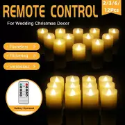 Flameless LED Candles Valentines Day Hanukkah Tea Lights Battery Remote Candle