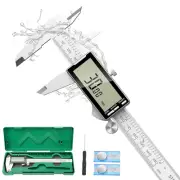 12-Inch Digital Caliper with LCD Screen, Stainless Steel Measuring Tool