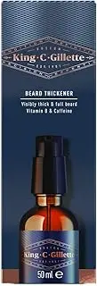 King C. Gillette Beard Thickener Formulated with Vitamin B Complex and Caffeine 50ml