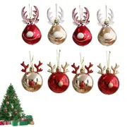 8pcs Christmas Balls Ornaments Hangings Bauble Pendant for Xmas Tree Home Party Decor
