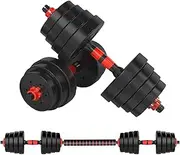 Adjustable Dumbbells Weights Barbells with Rack Exercise & Fitness Dumbbells Set for Home Gym Equipment Workouts Strength Training Free Weights for Women, Men