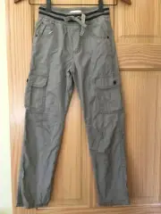 NWT Gymboree Boys Pull on Pants Jersey Lined Tan Cargo sizes S 5/6,M 7/8,XL 14