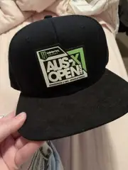AusX Open (motocross) Foldable Can Cooler + Snapback Cap