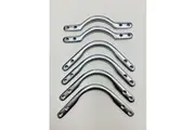 Pool Snooker Billiard Table Satin Brushed Chrome Pocket Bracket Set Economy