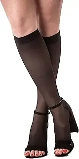 Medicella Sheer Knee High Compression Socks Open Toe 20-30 mmHg Medical Quality