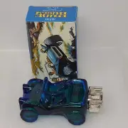Avon Blue Glass Dune Buggy Bottle After Shave Spicy Car Decanter 5 oz