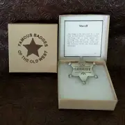 Old Western Sheriff Badge - Boxed