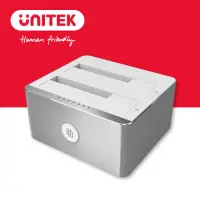 在飛比找momo購物網優惠-【UNITEK】USB3.1雙槽硬碟外接盒2.5/3.5吋(
