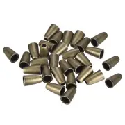 30pcs Metal Bell Stopper Drawstring Cord Locks Rope Fastener Toggle Copper
