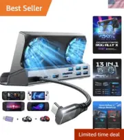 Advanced 10-Port Docking Station for Steam Deck & ROG Ally with Ethernet Access