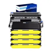 4PK TN650 Toner+1PK DR620 Drum Unit For Brother HL-5340D 5350DN 8680DN 5370DW