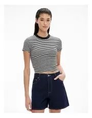 [Witchery] Rib Baby Tee in Black Stripe