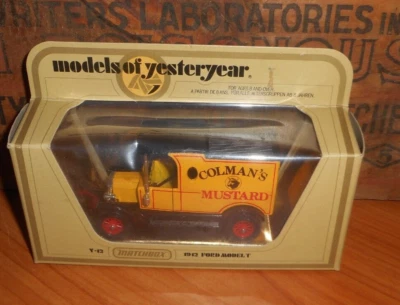 Matchbox Models of Yesteryear 1912 Ford Model T Colman's Mustard Y-12