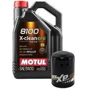 5L Motul 8100 XCLEAN EFE 5W30 Wix XP Filter Motor Oil Change Kit For Ford API SN