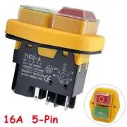 5-Pin Push Button Switches Machine Tool Equipment Durable Safety Switch 16A AU