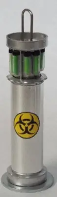 Dollhouse miniature handcrafted BIOHAZARD Alien contaminated canister Cryogenic