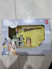 Bluey 2Piece Milk And Cookie Set Melamine Polypropylene Food safe Kids 3+yr