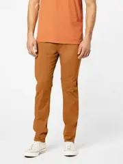Dockers Mens Regular fit Jean Cut Pants 36 / 29 Dark Ginger Solid Stretch