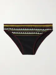 [La DoubleJ] La DoubleJ - Printed Bikini Briefs - Black - x large x large Black